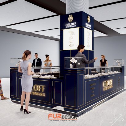 ออกแบบ ผลิต และติดตั้งร้าน : ร้าน  ORLOFF  Of Denmark  Blue Port หัวหิน จ.เพชรบุรี